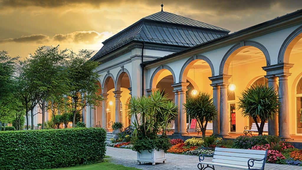 Kurhaus und Kurpark in Bad Steben